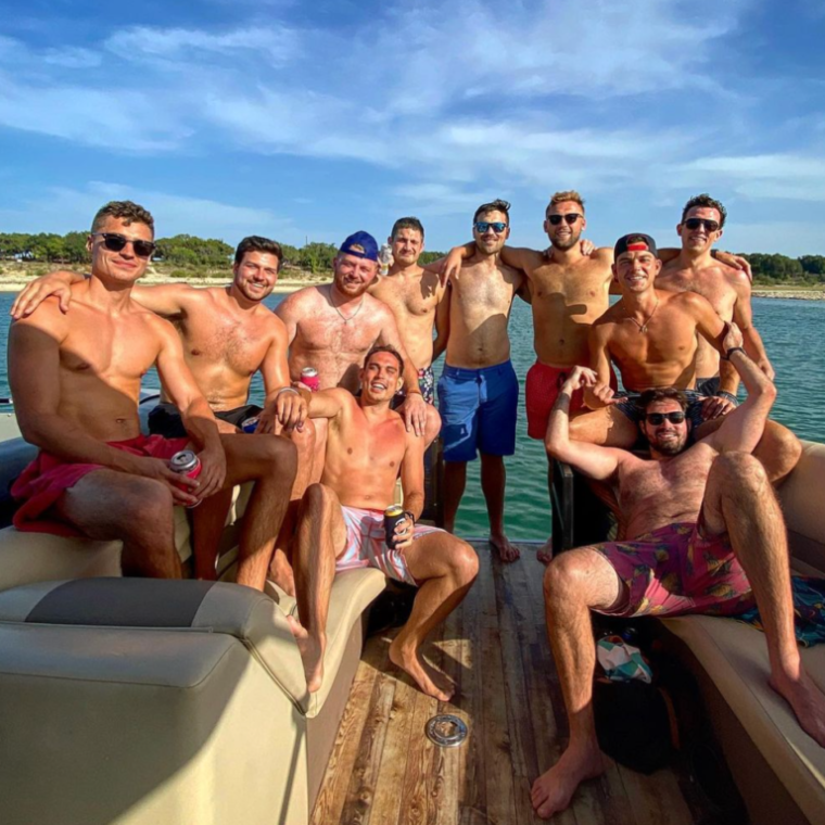 a group of people posing for the camera